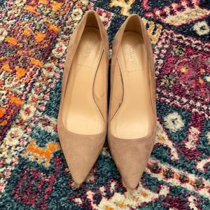 Jcrew Colette pumps in suede- tan- size 7